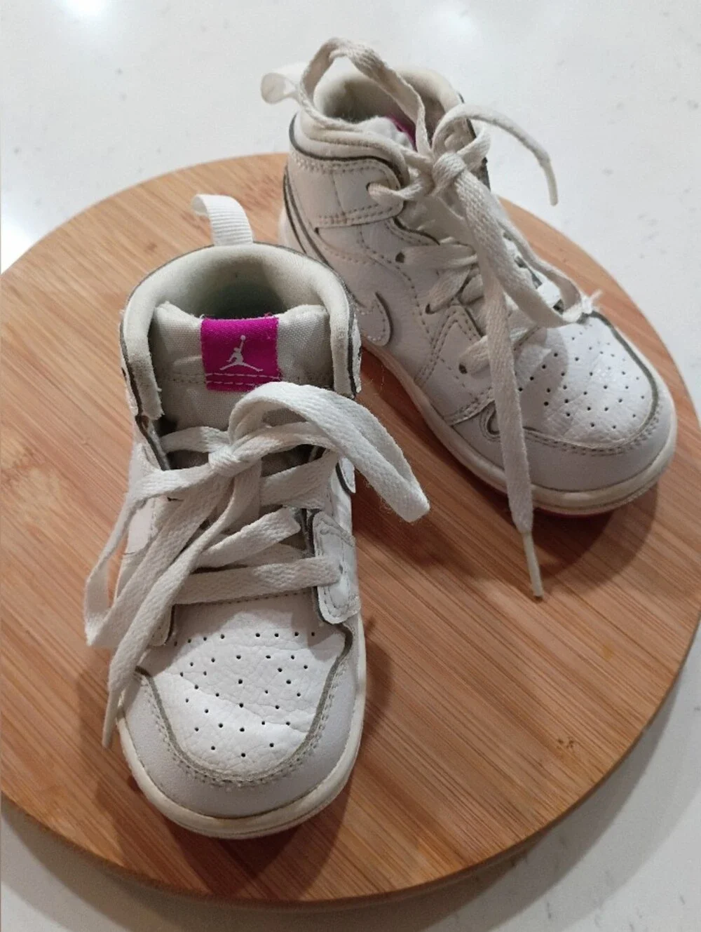 Nike Jordan White High-Top Sneakers  Size 6C